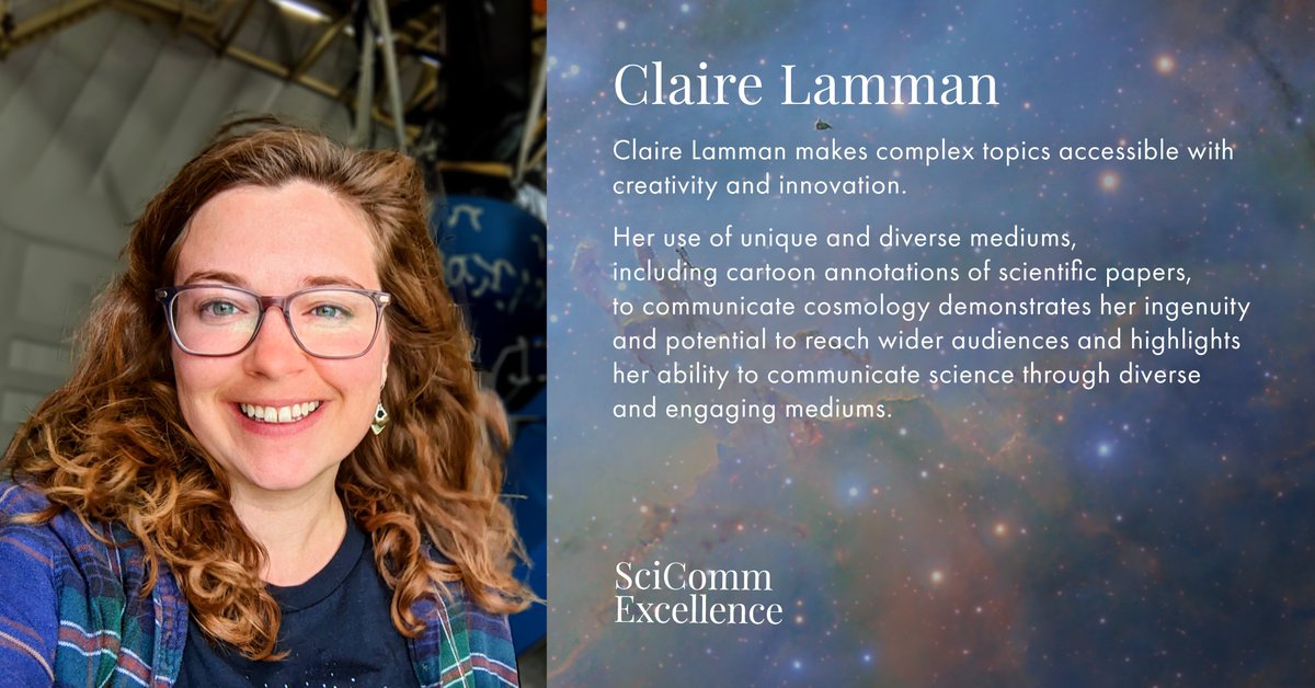 Claire Lamman (@clairelamman) on Twitter photo WOW!! Exciting news today. I've been selected as a winner of the National Academies Eric and Wendy Schmidt Awards for Excellence in Science Communications (<a href="/SciCommAwards/">SciComm Excellence</a>) given by <a href="/theNASEM/">National Academies</a> in partnership with <a href="/schmidtsciences/">Schmidt Sciences</a> WOW!! Exciting news today. I've been selected as a winner of the National Academies Eric and Wendy Schmidt Awards for Excellence in Science Communications (<a href="/SciCommAwards/">SciComm Excellence</a>) given by <a href="/theNASEM/">National Academies</a> in partnership with <a href="/schmidtsciences/">Schmidt Sciences</a>
