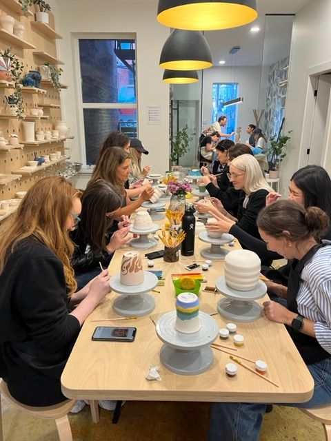 SGHDP's tweet image. A great evening out with our Toronto team at painting pottery! Thank you @claywithme for hosting us!
