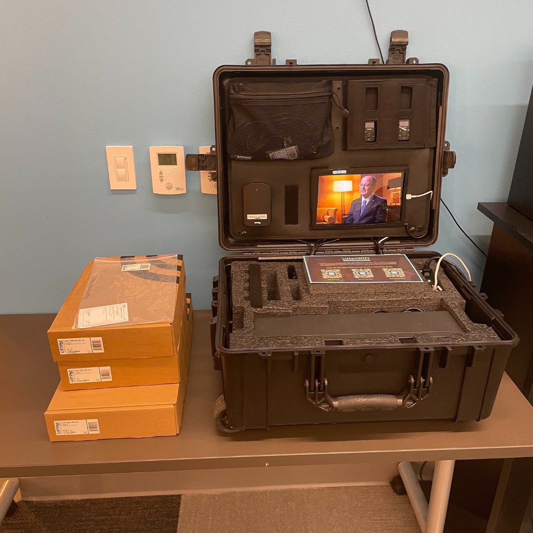 ListenTech's tweet image. ListenWIFI has launched, so we had to throw a party to celebrate! Thank you to everyone on the #ListenTech team who helped make this product a success. We appreciate you! 

#AssistiveListening #ListenWIFI #AssistiveTechnology #PeopleOfListen