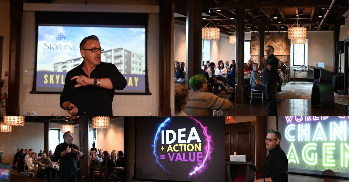 I had the privilege to deliver an #innovation #keynote &amp; #workshop to inspire <a href="/Skyline_Living/">Skyline Living</a>  #leadership team on their innovation &amp; #transformation journey. A  great day - filled with energy &amp; collaboration - as 90 leaders co-created ideas for exceptional customer experiences.