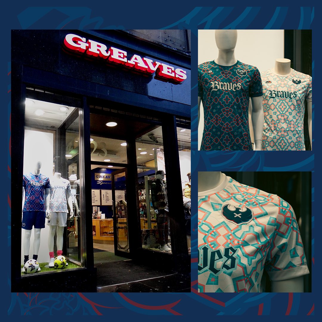 Caledonian Braves (@thebravesfc) on Twitter photo Over the past week, Glasgow shoppers have been taking in the sights of our stunning kits, on display in the <a href="/GreavesSports/">Greaves Sports</a> window.
With our shirts on sale in store, read more about our partnership with Glasgow’s iconic sports shop below 👇
caledonianbraves.com/news/braves-hi…
#FearNone Over the past week, Glasgow shoppers have been taking in the sights of our stunning kits, on display in the <a href="/GreavesSports/">Greaves Sports</a> window.
With our shirts on sale in store, read more about our partnership with Glasgow’s iconic sports shop below 👇
caledonianbraves.com/news/braves-hi…
#FearNone