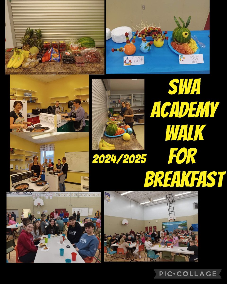 sparkes397's tweet photo. We know how to have fun while raising money @SWATigers.   Walk For Breakfast was a hit &amp;  loved the Grab &amp; Go Challenge.  Couldn't do this without the help our school community and @KidsEatSmartNL as well as the Lions Club&amp; Vol Fire Dept.  @NLSchoolsCA @lloyd_parrott  @GovNL https://t.co/5QsoRABdmx