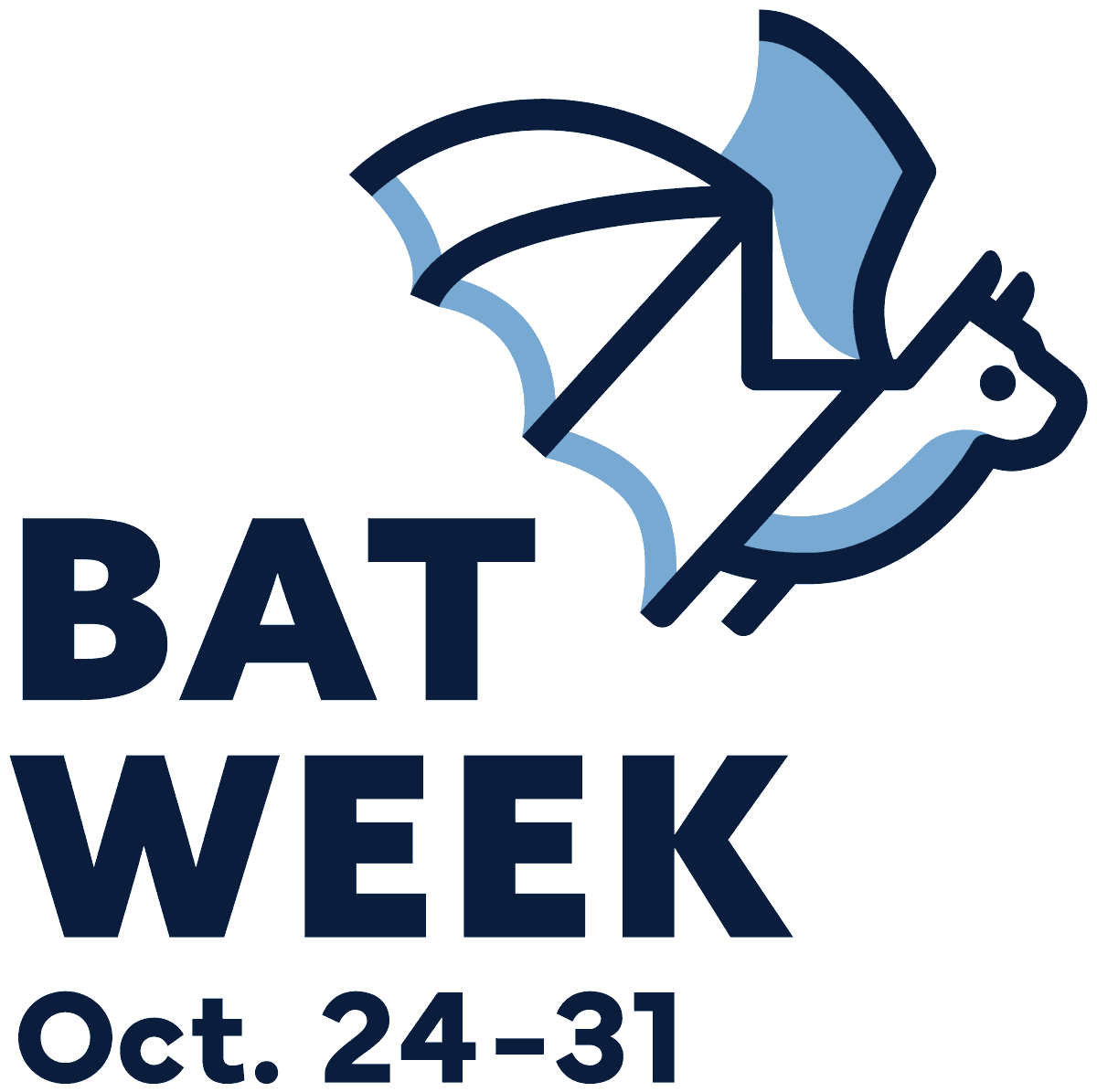 #BatWeek is here!!!!

Now through October 31, take some time to learn more about these amazing, misunderstood mammals! Keep an eye open for posts to learn more about bats in Oklahoma!! 

[Illustrated image of a bat flying next to the words Bat Week and Oct. 24-31]
Bat Week Photo
