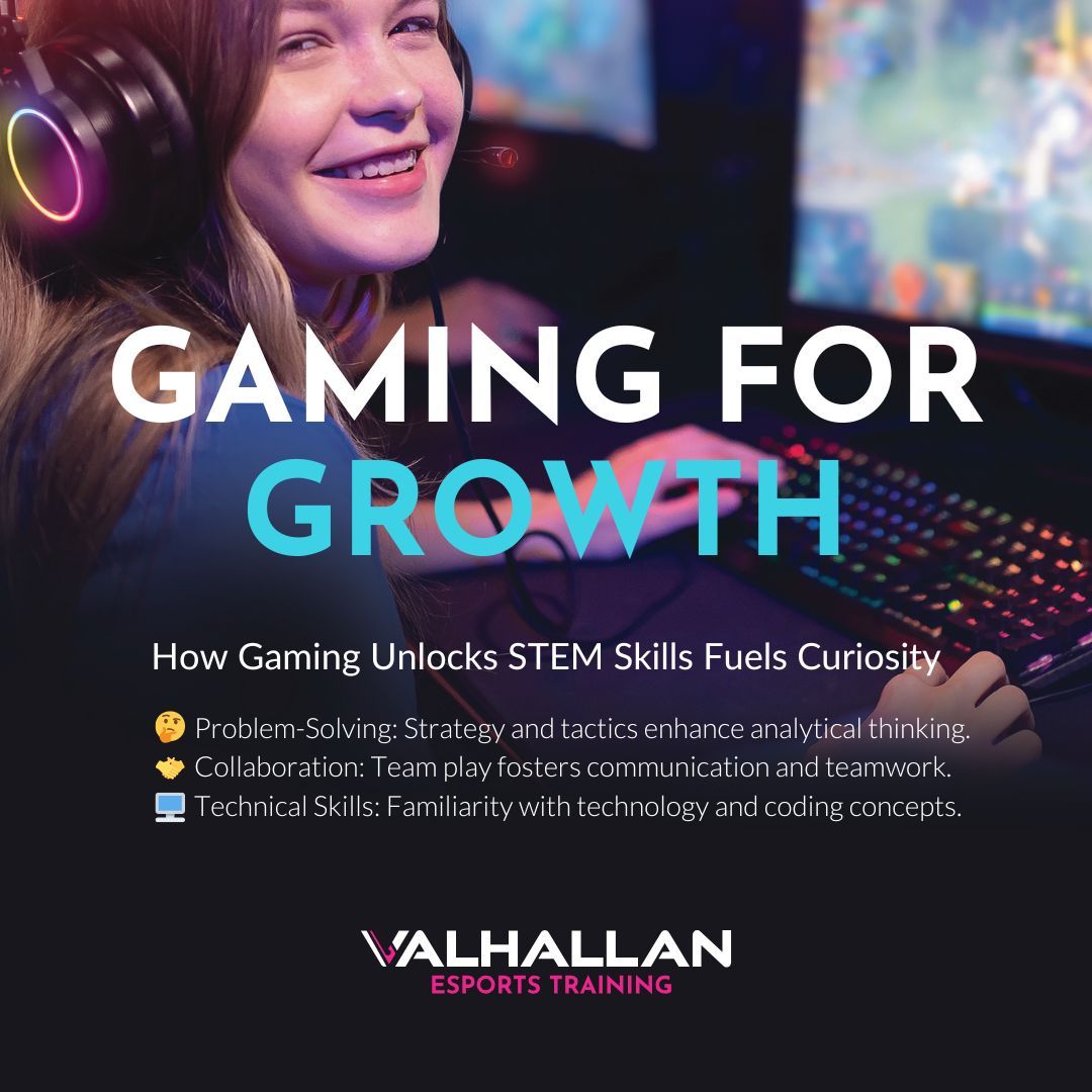 Esports supports STEM learning! 🎮✨ As kids compete, they develop problem-solving, collaboration, and technical skills that prepare them for future success. Join Valhallan Esports and watch your kid thrive in gaming and beyond! 

#Esports #STEM #ValhallanEsports