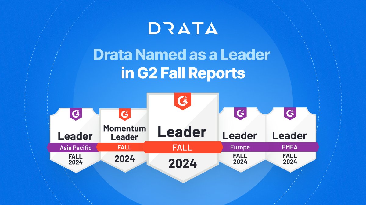 Thanks to the support of our customers, Drata has maintained its leader status in <a href="/G2dotcom/">G2</a>'s Fall 2024 Grid Reports 🎉 

Get more details ➡️ drata.com/blog/G2-fall-2…