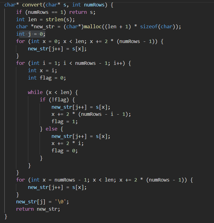 Siddhalingesh_N's tweet image. Day 22/100 of #100DaysOfCode:
Solved the ZigZag conversion problem from #LeetCode. I tried it in my own way, and it worked!
#CodeDaily #CProgramming