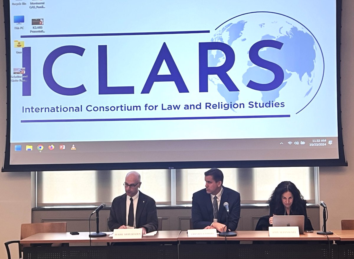 Mark Movsesian (@markmovsesian) on Twitter photo Delighted to chair a panel on the wedding vendor cases with my friends, <a href="/steventcollis/">Steven T Collis</a> & Amy Sepinwall, at yesterday's <a href="/IclarsTweets/">ICLARS</a> conference <a href="/NDLaw/">Notre Dame Law School</a>. Steve, Amy, and I have been discussing these issues together for a while now and it's always fun.
<a href="/CtrLawReligion/">Mattone Center for Law & Religion</a> Delighted to chair a panel on the wedding vendor cases with my friends, <a href="/steventcollis/">Steven T Collis</a> & Amy Sepinwall, at yesterday's <a href="/IclarsTweets/">ICLARS</a> conference <a href="/NDLaw/">Notre Dame Law School</a>. Steve, Amy, and I have been discussing these issues together for a while now and it's always fun.
<a href="/CtrLawReligion/">Mattone Center for Law & Religion</a>