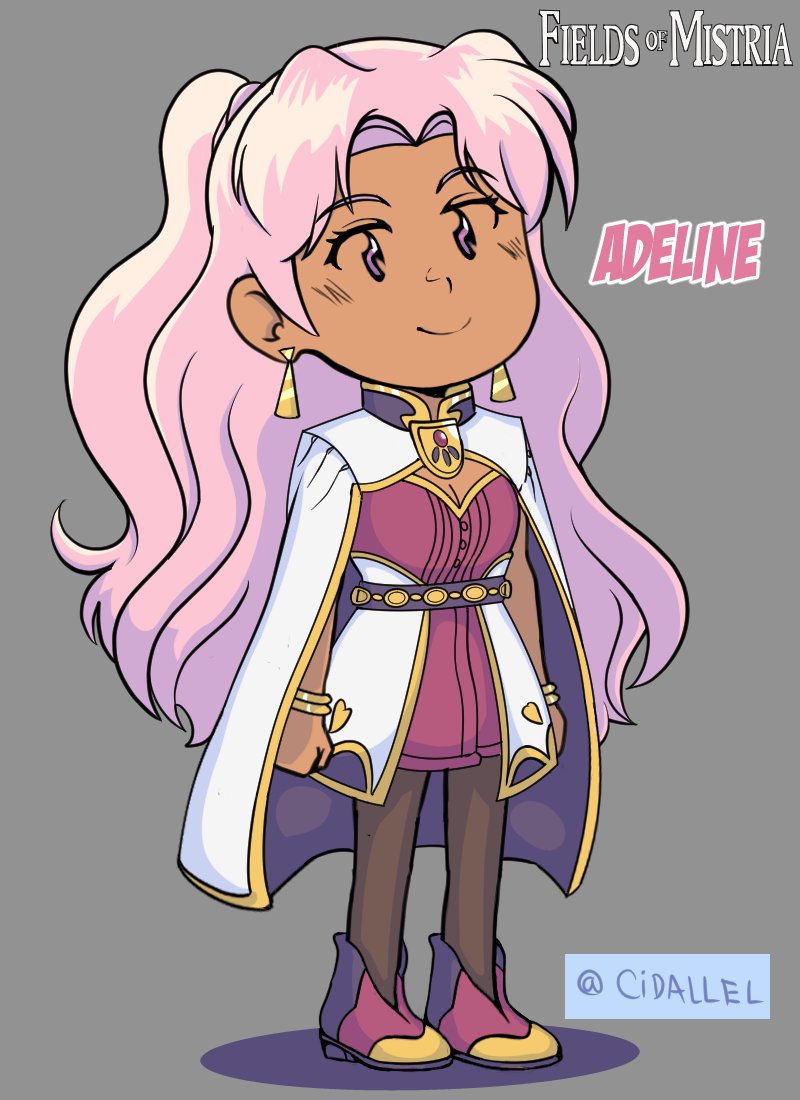 cidallel's tweet image. I've been playing #FieldsofMistria ... I'm hooked. I'm loving each character and their personalities, I'm going to #fanart  them all in the order I met them. Here #Adeline