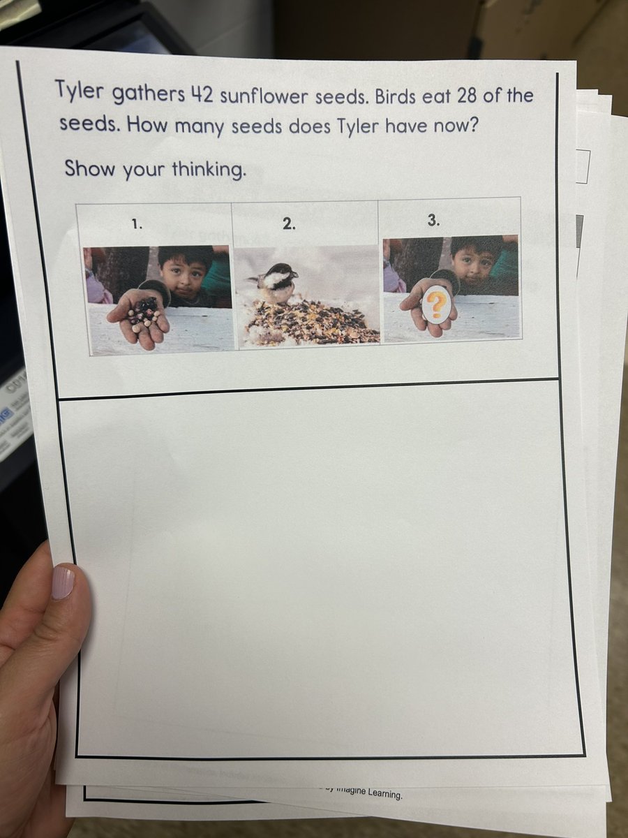 Karima Badouan (@ms_badouan) on Twitter photo Shoutout to @TracyMadryga for meeting with me yesterday to consider appropriate scaffolds for ML students to access the Math lesson! Through the use of some sunflower seeds, visuals, and role playing, students were able to understand and solve story problems! <a href="/jcpsK12math/">JCPS K-12 Mathematics</a> Shoutout to @TracyMadryga for meeting with me yesterday to consider appropriate scaffolds for ML students to access the Math lesson! Through the use of some sunflower seeds, visuals, and role playing, students were able to understand and solve story problems! <a href="/jcpsK12math/">JCPS K-12 Mathematics</a>