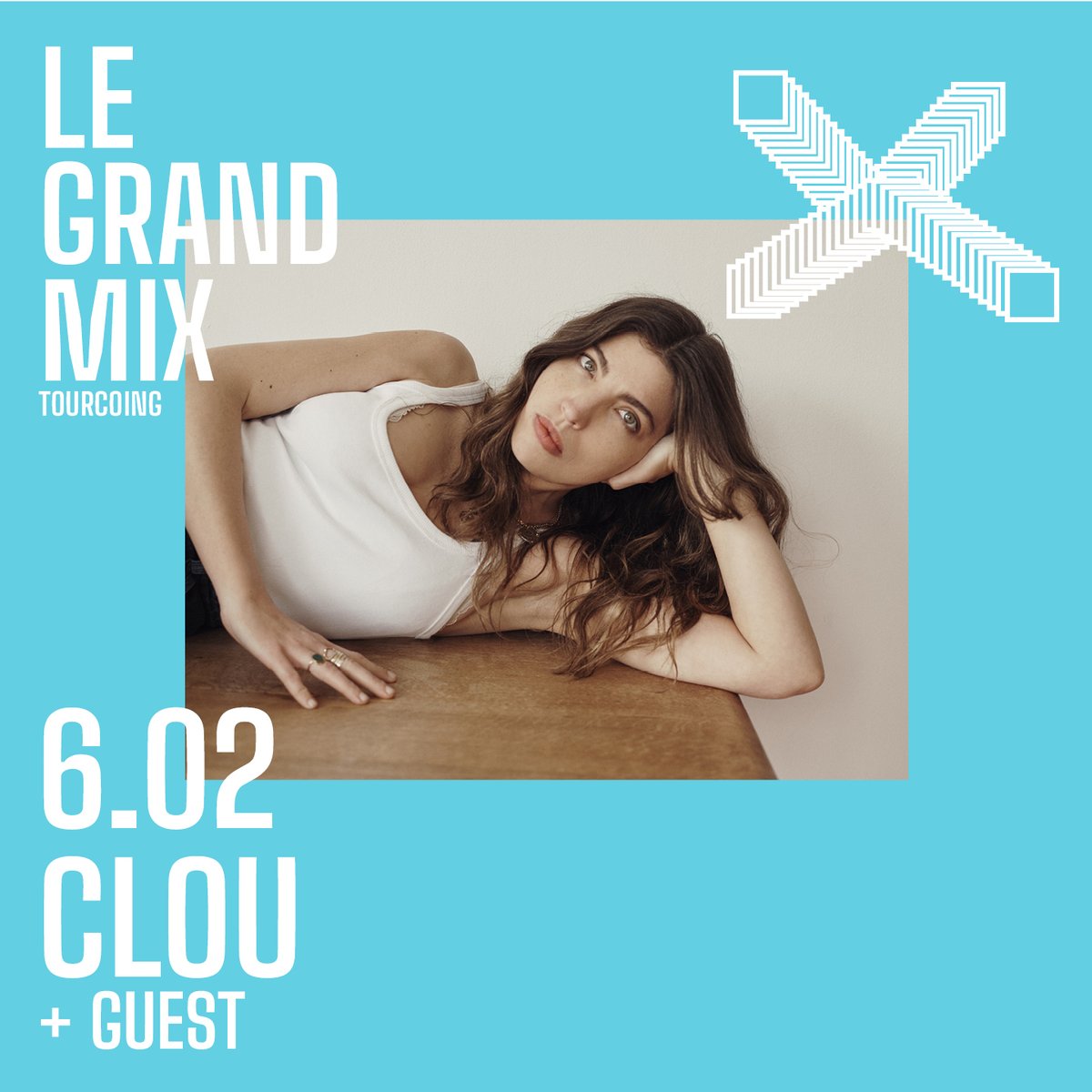 Annonce ----- 🙌
Après son premier album « Orages », Clou revient avec "à l'évidence", second disque pop et poétique qui installe durablement la chanteuse dans le paysage hexagonal.
🎁 𝐀𝐁𝐎 𝟏=𝟐
🎟️legrandmix.com/fr/agenda/clou
🗓️ jeudi 6 février 2025 à 20h
📍Le Grand Mix, Tourcoing