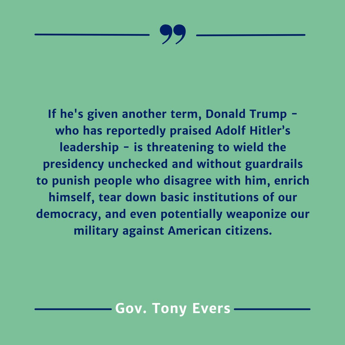 Tony4WI's tweet image. It&apos;s time to put country over party. Here&apos;s my full statement on @SenRobCowles&apos; endorsement of @KamalaHarris today: