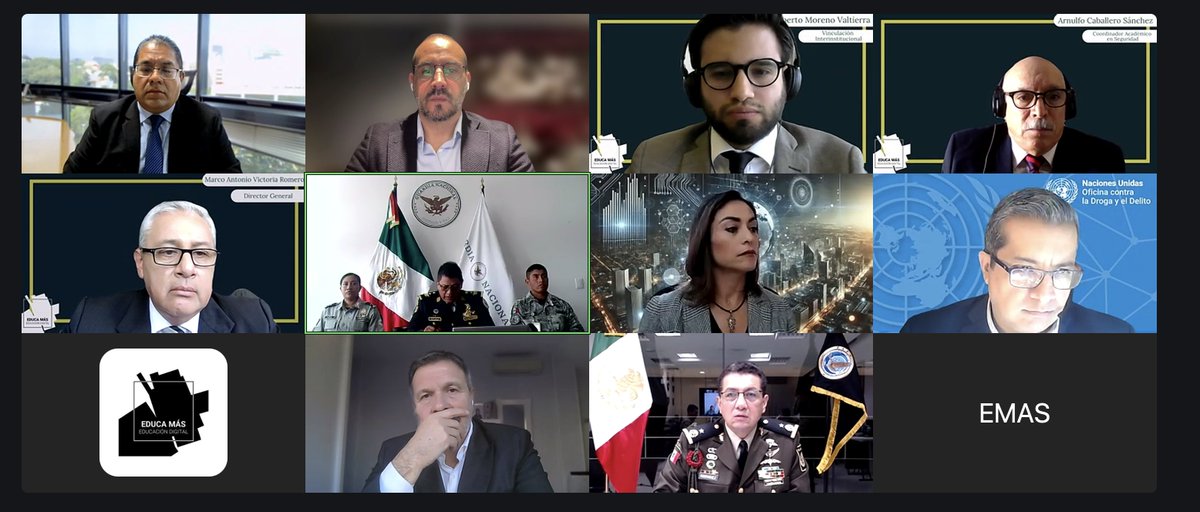 Estamos en vivo en la apertura, honrados de estar con los más altos titulares en materia cibernética, de la Guardia Nacional y del Ejército Nacional.