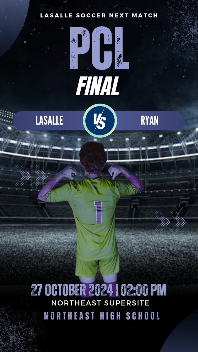 #LaSalleSoccer will take on Archbishop Ryan Sunday afternoon at the Northeast Supersite at 2 pm to defend their PCL title!

Tickets will be $10 for adults and $5 for students at the gate. 

See you Sunday!