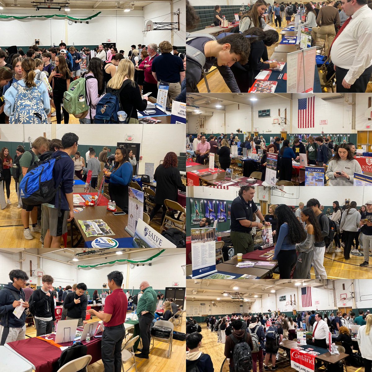 Our mini college fair today was a success! Our students had the opportunity to meet representatives from a wide range of colleges and universities.