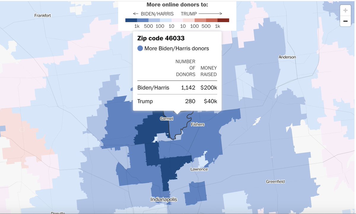 This is a pretty cool tool from <a href="/washingtonpost/">The Washington Post</a> . Way to represent Carmel 46033!

Check out your neighborhood tinyurl.com/4dcd3kf8