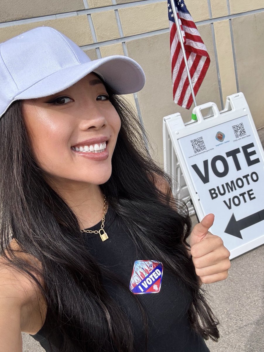 TiffanyFong's tweet photo. I voted for Donald Trump in Nevada today. 🇺🇸 https://t.co/Ylxly0CIVa