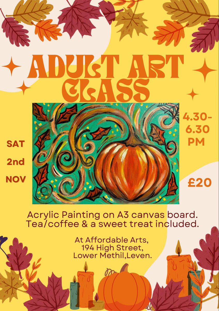 MairMeleri's tweet photo. Things starting to shape up nicely in prep for my classes to start up next week at the gallery. So excited🙌🏻🙌🏻🎃🎃🤩#scotland #fife #pumpkins #halloween #artgallery #artclassesforkids #artclasses https://t.co/eBWzy1QSyD