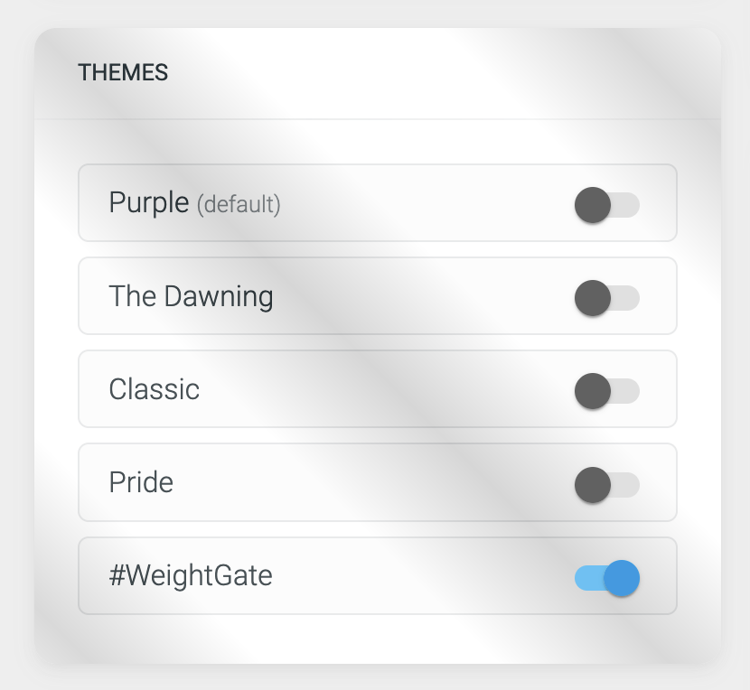 Trials Report (@trialsreport) on Twitter photo If you can't get enough of #WeightGate like me: immerse yourself even more with a new Trials Report theme If you can't get enough of #WeightGate like me: immerse yourself even more with a new Trials Report theme