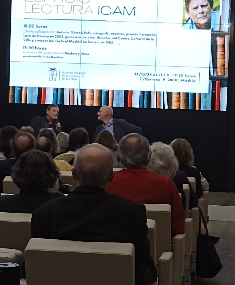 JMarioBarabino's tweet photo. #EspacioLectura en #BibliotecaICAM @icam_es #diadelasbibliotecas Co Antonio. Gómez Rufo https://t.co/Hu8x31A0be
