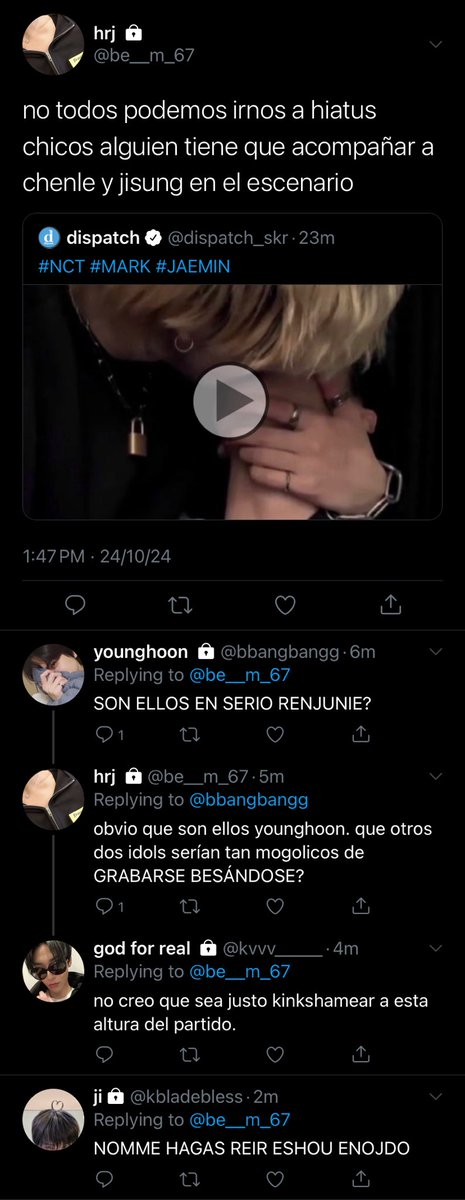 bl4ckmelo's tweet photo. markmin (mini?) au 💢 scandal.

el primero de enero mark y jaemin quedan expuestos frente a todo el país, pero ojalá eso fuera lo peor:
también quedan expuestos a cada idol de la industria que tenga algo para decir respecto a su “relación”. https://t.co/dlcmZQAtRm