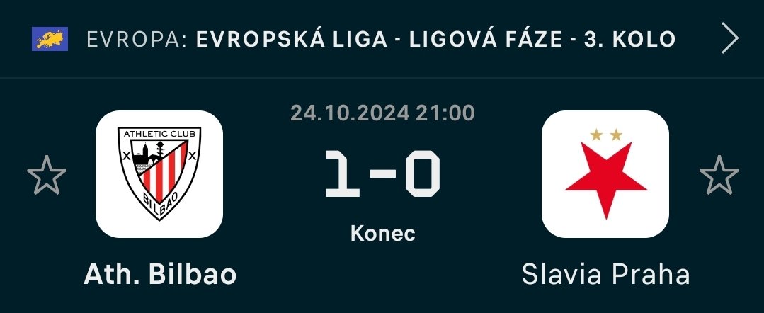 maradvacka's tweet photo. Včera jsem tady všude četl od slávistů, že by Slavia proti Manchesteru City bodovala. No, tak nezvládla bodovat ani proti Bilbau. Pěkný večer. https://t.co/xuhxdeyyct