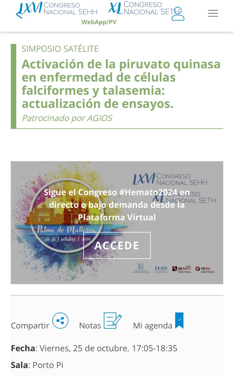 eritropatologia's tweet photo. #Hemato2024 @sehh_es @SEHHJoven @eritropatologia
viernes 25👇👇
8:30 educacional #TGenetica
9:50-10:50 CO Eritropatología
14:15-15:45 Simposio #HPN
17:05-18:35 Simposio #PK #Talasemia #Falciforme
18:45-20:15 Reunion grupo https://t.co/gtKj3KFBvx