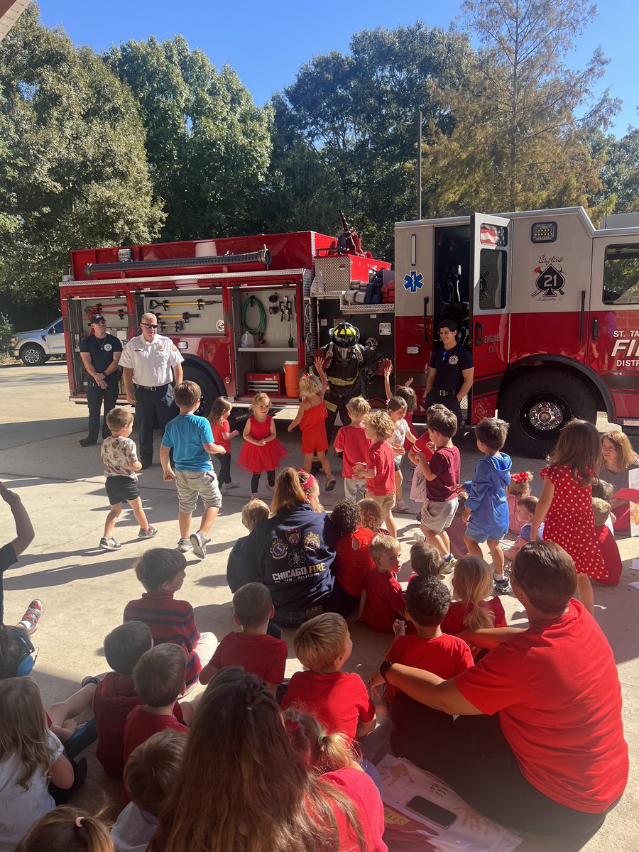 We had a great time with our friends at Planet Kids. Thank you for letting us come out and talk about fire safety.
