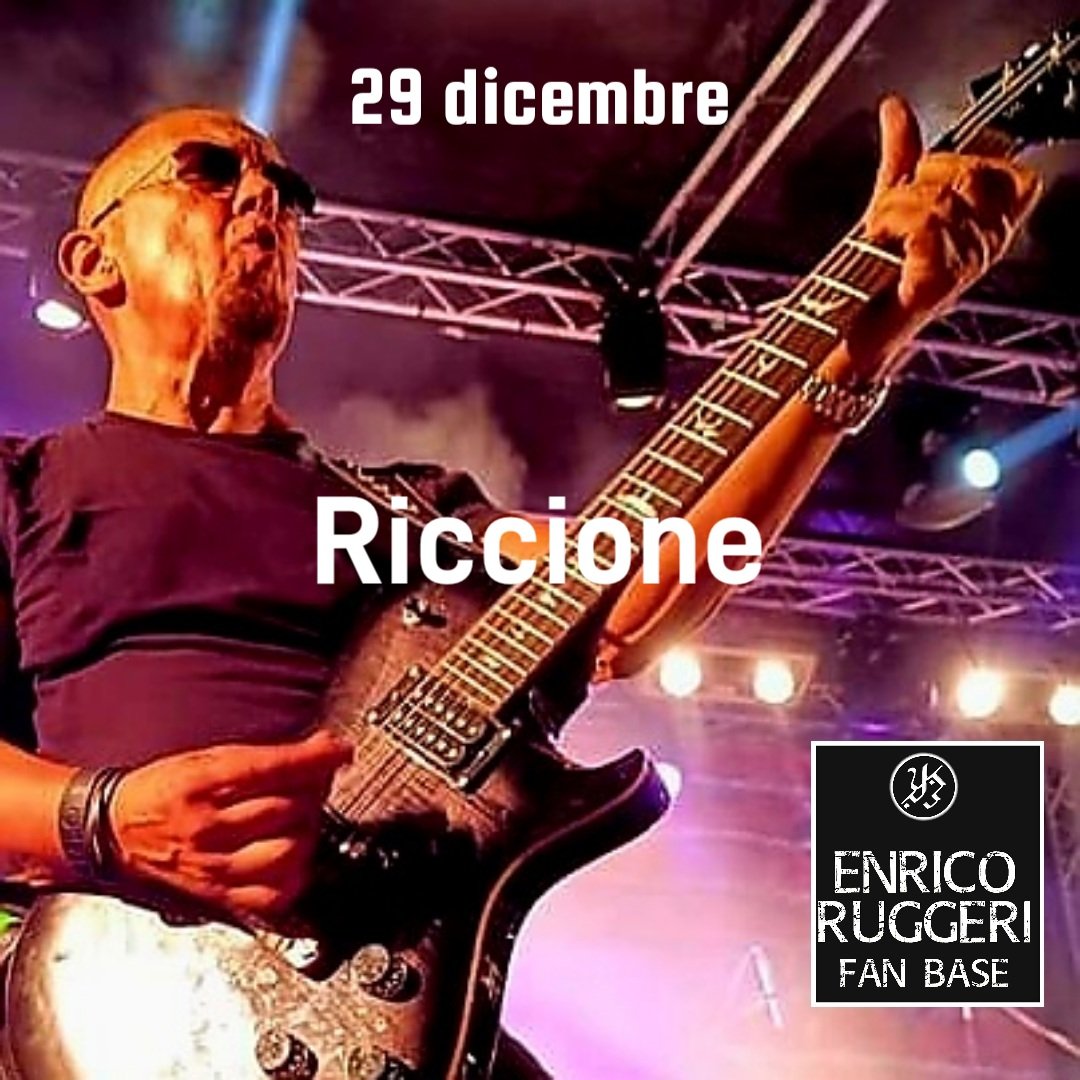 Rougefanbase's tweet photo. Ed intanto arrivata una news strepitosa 
@enricoruggeri 
Live a Riccione il 
29 dicembre 
@Rougefanbase 
@ColorSoundLive 
#SaveTheDate #enricoruggeri 
#Riccione https://t.co/GNI3TsBcJW