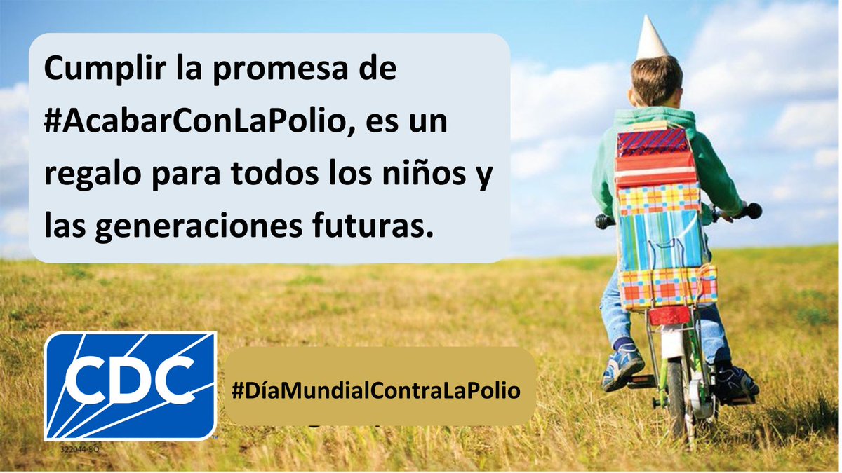 Los casos de polio se han reducido en un 99.9% en todo el mundo. Juntos, podemos acabar con la polio. #DíaMundialDeLaPolio