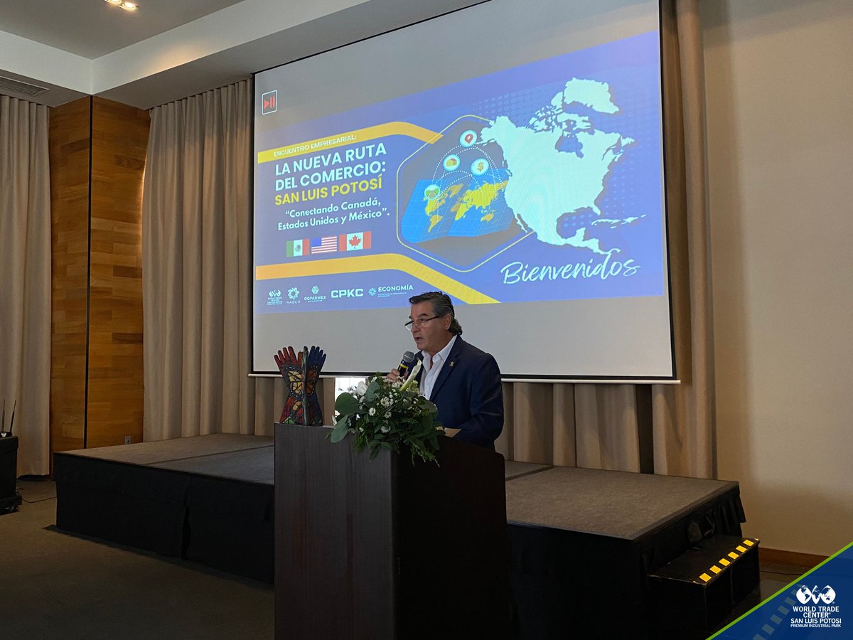 WTCIndSLP's tweet photo. We had the pleasure of hosting an exceptional event alongside @COPARMEX_SLP and @CPKCrail, where we delved into crucial topics from nearshoring to CPKC's expansive rail network and vital trade routes. We also highlighted the strategic advantagesof @NASCONetwork
#SEDECOSLP #WTCSLP https://t.co/5yEgXnOUH0