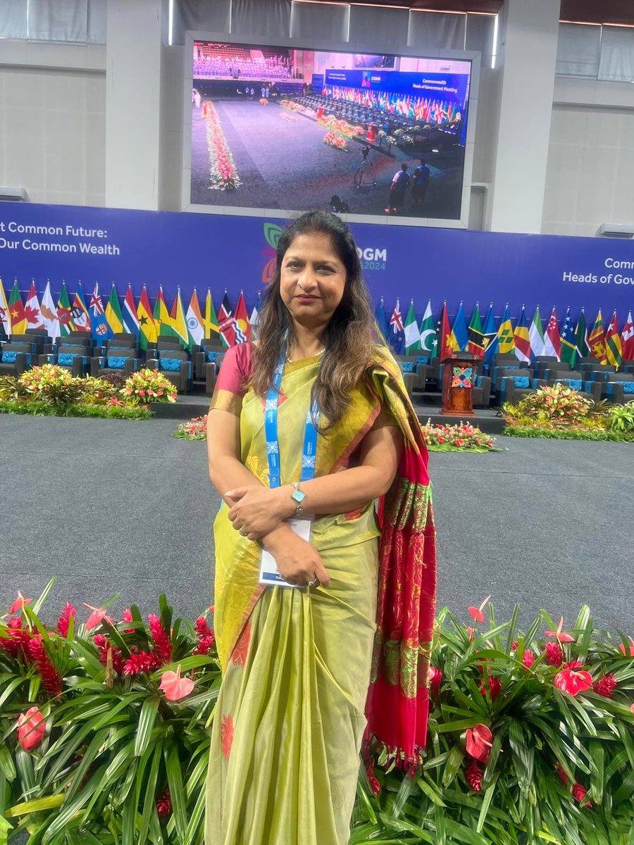 IndiainNZ's tweet photo. Great honour for HC Neeta Bhushan to participate in the Opening Ceremony of CHOGM 2024 at Apia in Samoa. Dignitaries have started arriving for the ceremony. #CHOGM2024 
@MEAIndia @KirenRijiju @diaspora_india https://t.co/QWENdHIqdb