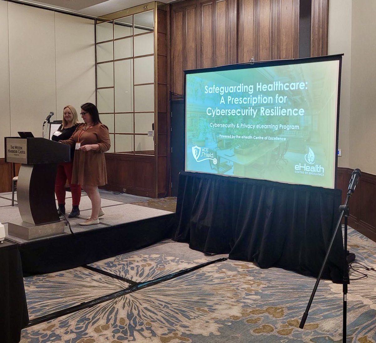 eHealthCE's tweet photo. Lucky timing: Our #AFHTO2024 presentation on eCE Shield just happens to fall during #CyberSecurityMonth! eCE Shield helps healthcare professionals protect patient data and other sensitive information, and we’re offering 15% off until the end of the month! https://t.co/FP7AznhXB6 https://t.co/hMNLPQBhAK