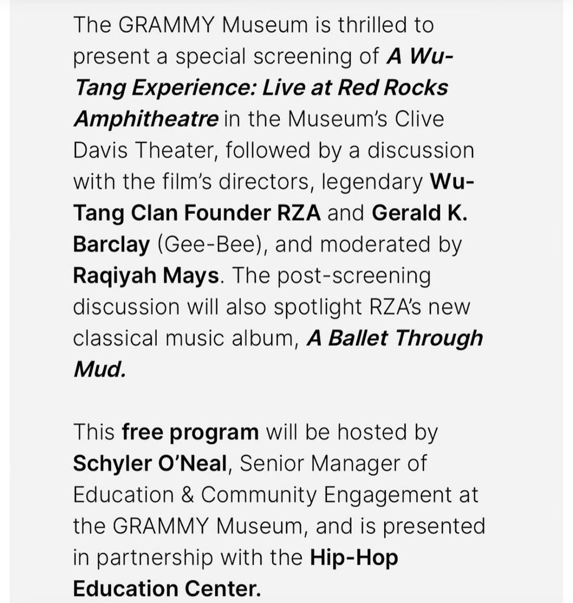 Wu Tang Clan tweet media