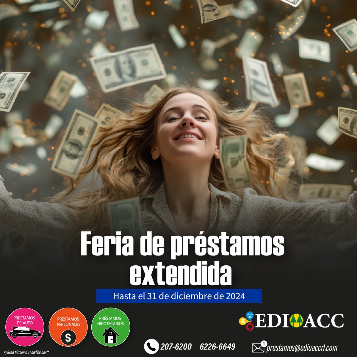 EDIOACC's tweet photo. Todavía estas a tiempo - nuestra feria de préstamos se extiende hasta el 31 de diciembre de 2024. https://t.co/4WOWBOEnyF