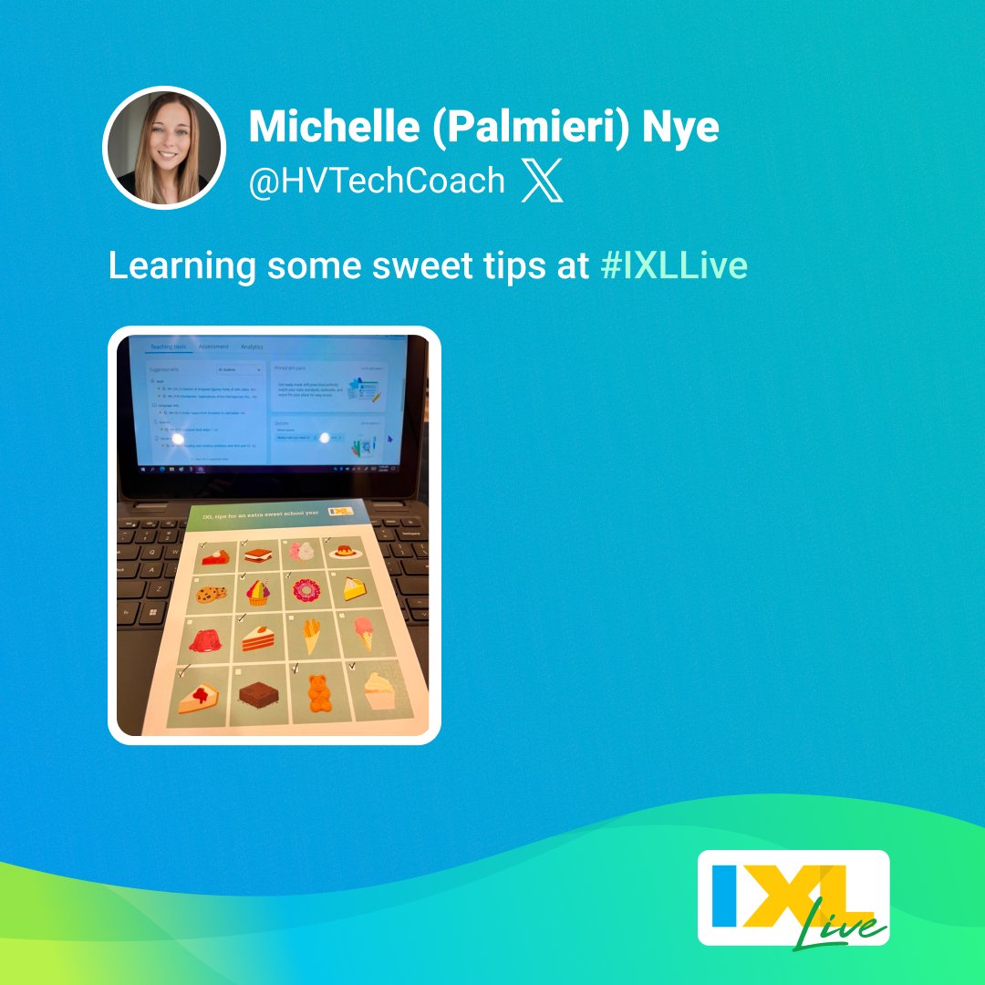IXLLearning's tweet photo. There are only a few #IXLLive events left this yearโdon't miss your chance to join us! Come be part of the excitement. ๐
- Teachers: https://t.co/R6FaN8HiZf
- Admins: https://t.co/LZ2JvKWMWo https://t.co/7jLmuY7nga