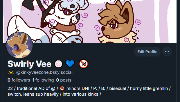 Swirly vee 🍥💙🔞 tweet media