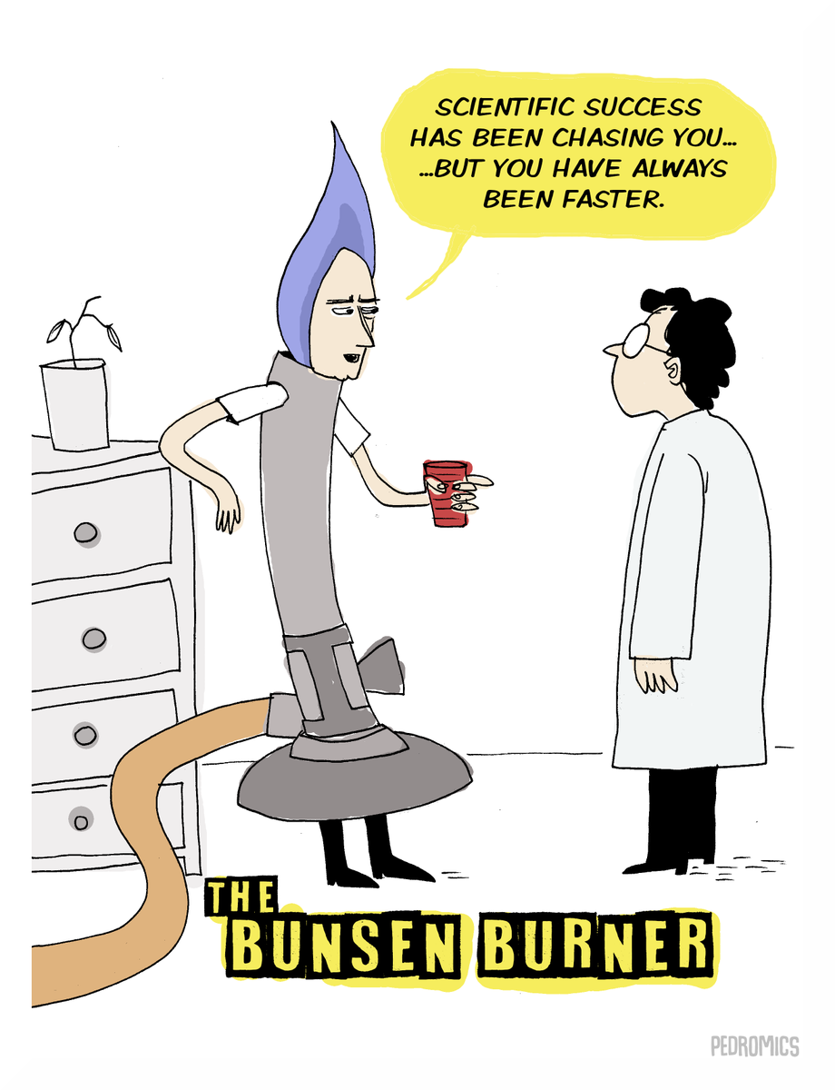 pedromics's tweet photo. This year's hottest lab Halloween costume:

THE BUNSEN BURNER https://t.co/WcZnESsavx