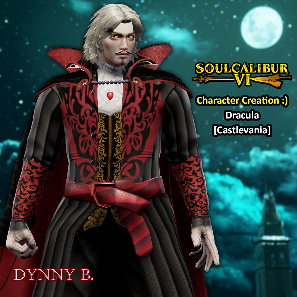 Dracula [Castlevania]
recreated in SoulCalibur VI :) 
Video/Creation Tutorial:
youtu.be/5ySn-Gw5Ub0

#SoulcaliburVI #ソウルキャリバー6 #createasoul #soulcalibur #キャラクリ #Dracula #Castlevania #KONAMI麻雀格闘倶楽部  #悪魔城ドラキュラ  #ドラキュラ