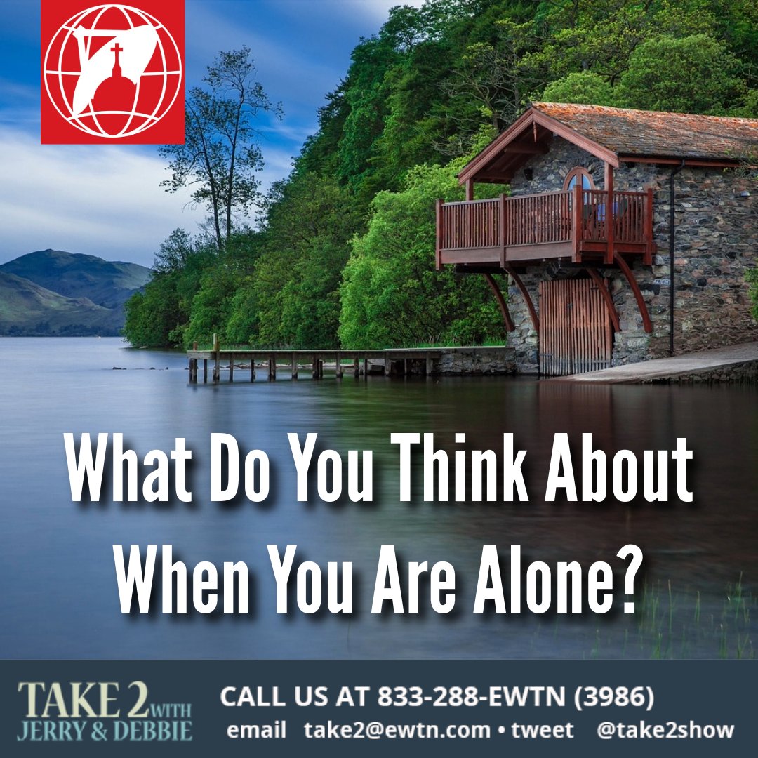 take2show's tweet photo. On tomorrow’s Take 2 with Jerry &amp; Debbie, what do you think about when you are alone? That’s the topic. You can call 1-833-288-3986.
 https://t.co/UacV0CgfDm via @take2show https://t.co/jXrsJKRkaT