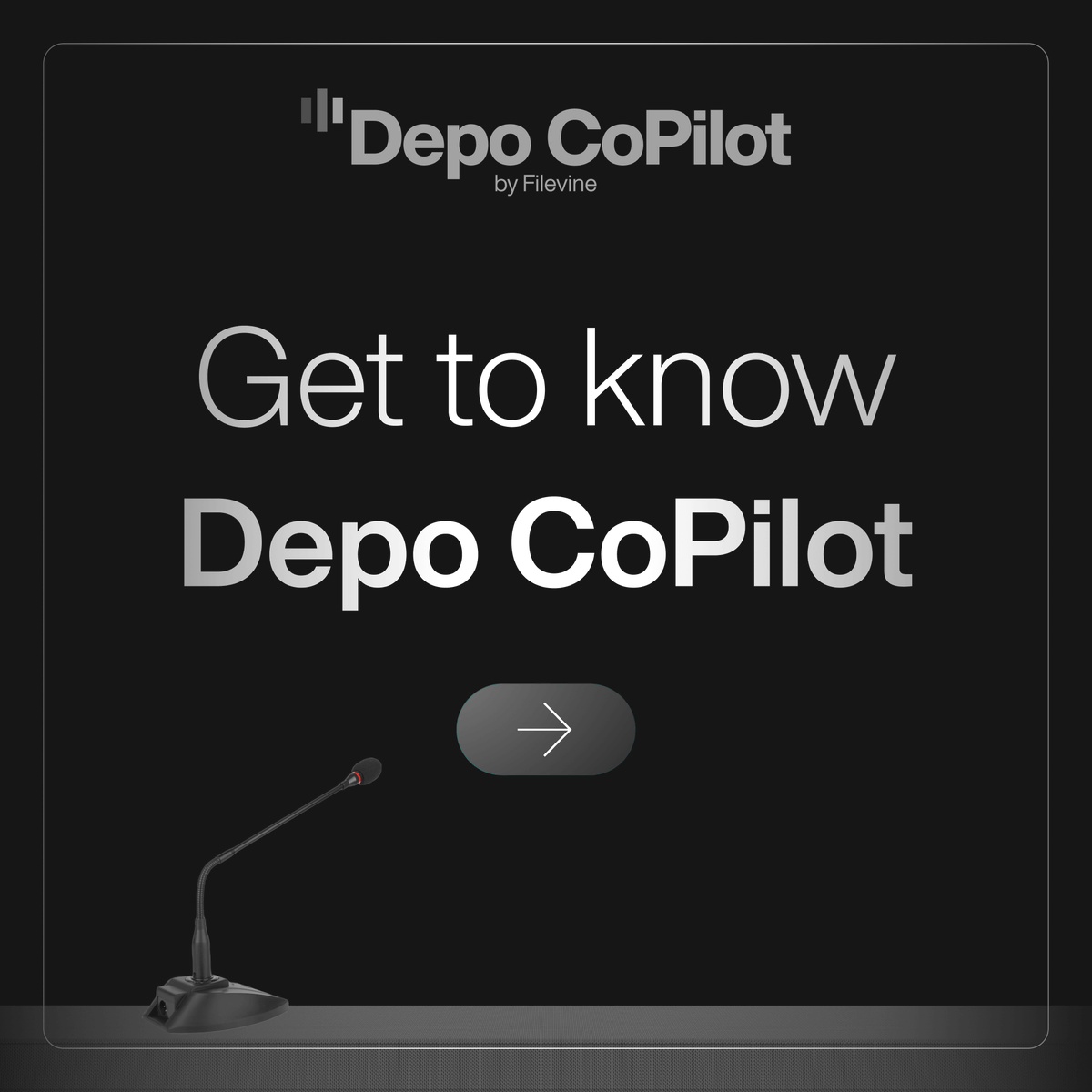 filevine's tweet photo. Slide ➡️➡️➡️ to get to know Filevine's newest deposition assistant, Depo CoPilot.

Join the waitlist: https://t.co/kBgj2bqUPl.

#LegalTech | #Filevine | #DepoCoPilot | #LawTwitter https://t.co/I5EYdDRzpx