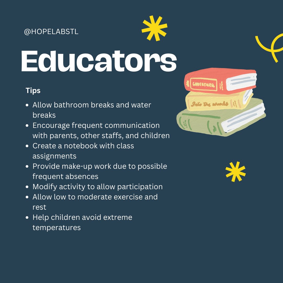 HOPELabSTL's tweet photo. Join us to learn essential tips for teachers, school nurses, and parents on supporting children with Sickle Cell Disease (SCD) at school. Together, we can ensure their safety and well-being! https://t.co/bN9jQLAqQC