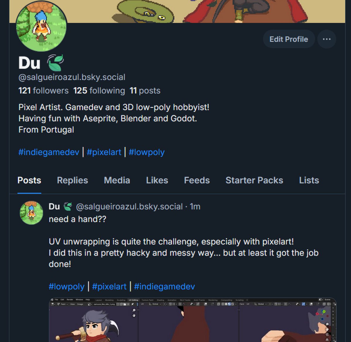 Yo. I'm at the new place, sharing snippets of my latest side project.

Won't be sharing any art here, for the time being.

At least over there, if someone scraps my work to train Al, it'll be against my consent.

I'm loving it so far.❤️
Less rage bait, more wholesomeness!✨see ya