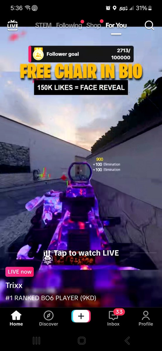 Call_me_Sk8's tweet photo. @CallofDuty Looking forward to all the cheaters that are already streaming your game on @tiktok_us https://t.co/Nl2BOxZavC