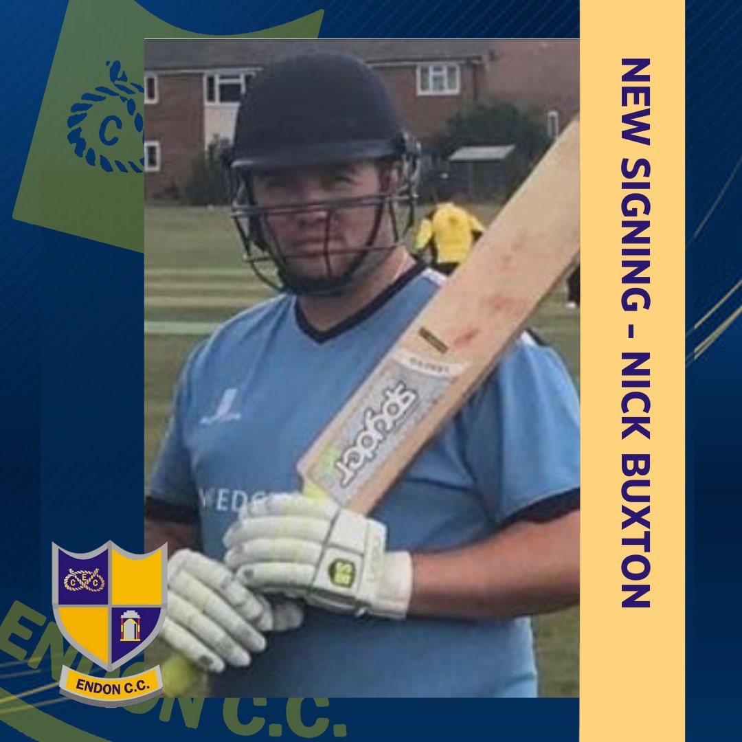 🚨 Signing announcement 🚨

A warm Endon welcome to Nick Buxton, who is joining us next season with a move from Caverswall CC

#endoncc #newsigning #2025season