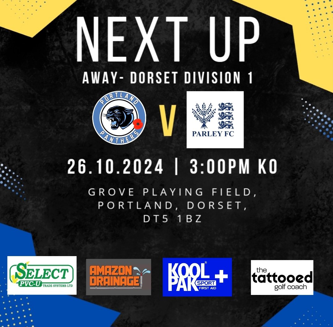 This Saturday ......
We make the trip to Portland this weekend in div 1 ...
We are looking to continue the positive start to the season ... 
3pm Ko ... 🟡🔵💪