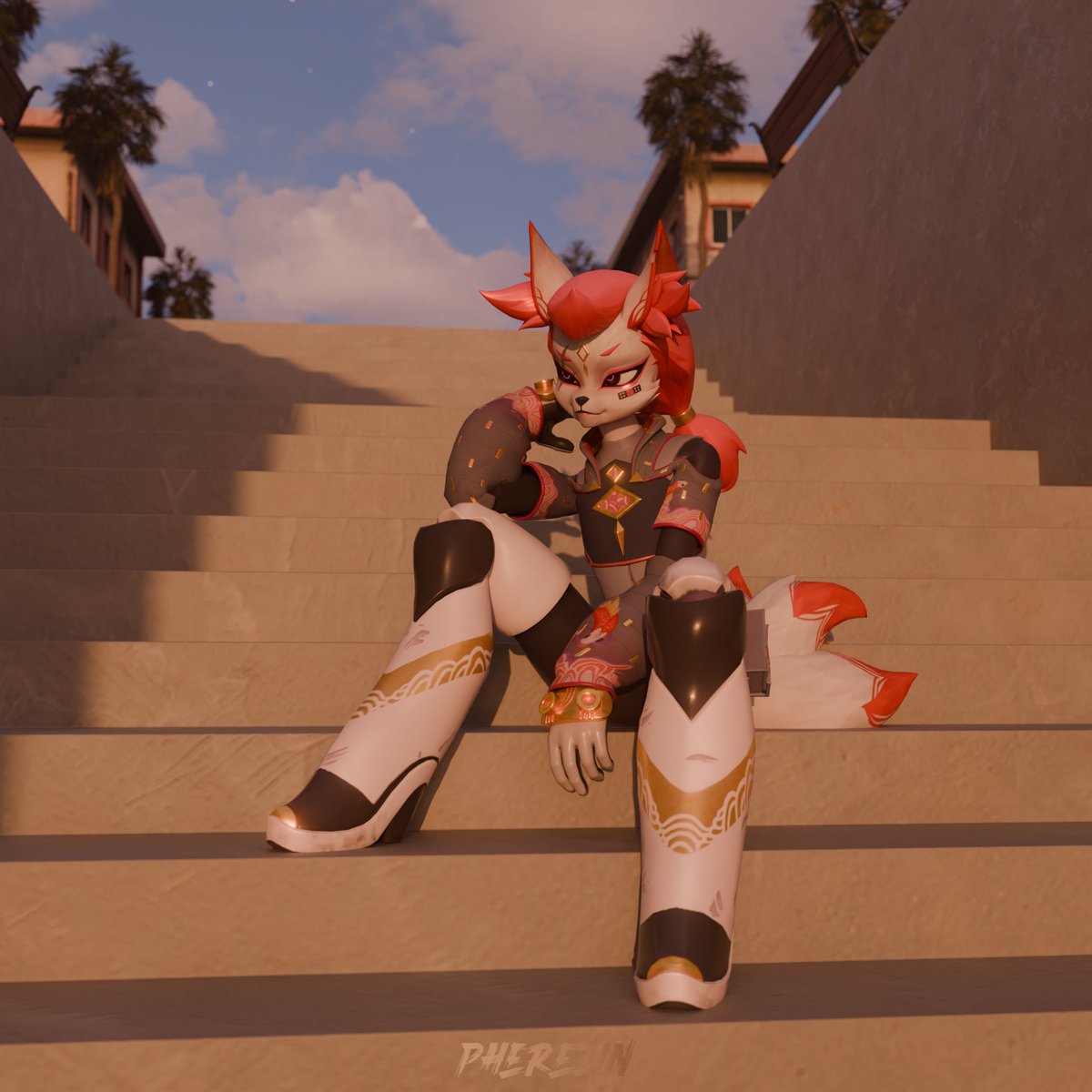 Pherezin's tweet photo. Kimiko is on Her Way To the Beach!
She is still my favorite Fortnite skin 

A few slots are left in my comms!

#Fortnite #fortnitebr #FortniteArt #FortniteFanArt #furry #KimikoFiveTails https://t.co/bCqHi3qIFQ