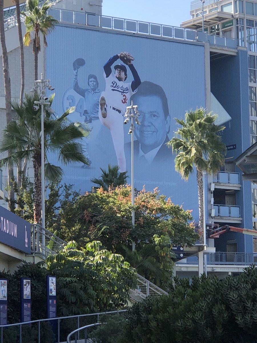 JonHeyman's tweet photo. Dodgers amazing tribute to Fernando Valenzuela is already up “Fernandomania Forever” https://t.co/nWrAOU76Q5