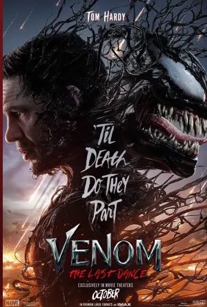 ebenner83's tweet photo. Movie 45 of 2024 @AMCTheatres is #VenomTheLastDance the first two weren’t my favs. Let’s see how they do with this one. #AMCAlist #Marvel #DolbyAtmos #AMCArmy https://t.co/hs9wkoXkB2