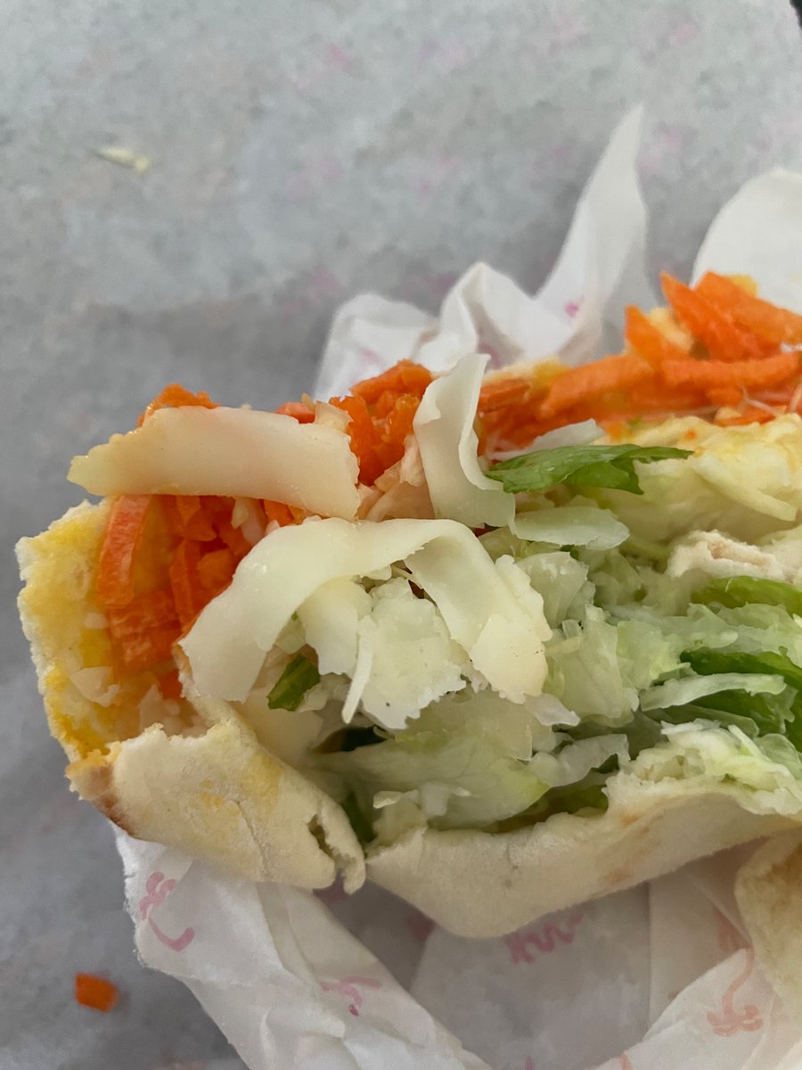 uresse's tweet photo. @califchicken just picked up my vegan crunch wrap only to be handed a bag with chicken in it and the wrap with cheese in it. This is pretty unacceptable. https://t.co/0eUaESXSW6