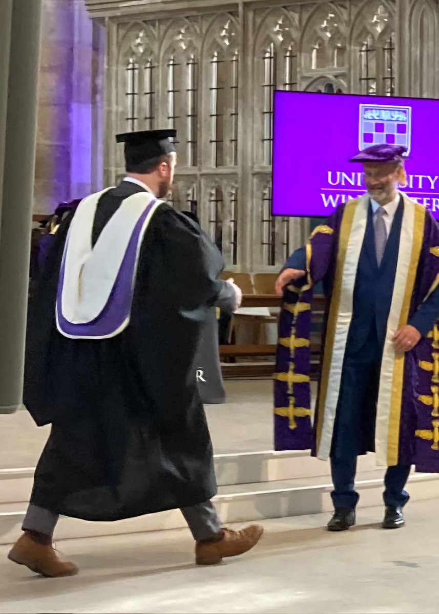 Jacob Newbury (@jjnewbs) on Twitter photo Graduated today! Nothing but massive amounts of appreciation and thanks for <a href="/WinchesterHist/">University of Winchester History Programmes</a>! Here, enjoy this action-shot of me and Hugh Dennis hitting it off🎓👨🎓 Graduated today! Nothing but massive amounts of appreciation and thanks for <a href="/WinchesterHist/">University of Winchester History Programmes</a>! Here, enjoy this action-shot of me and Hugh Dennis hitting it off🎓👨🎓